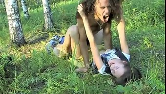 Outdoor forced sex with drug addict